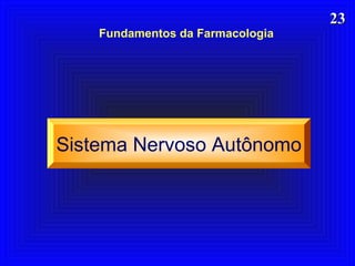 2323
Fundamentos da Farmacologia
Sistema Nervoso Autônomo
 