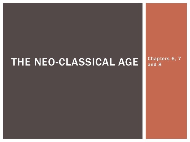 5 The Neo Classical Age With Questions