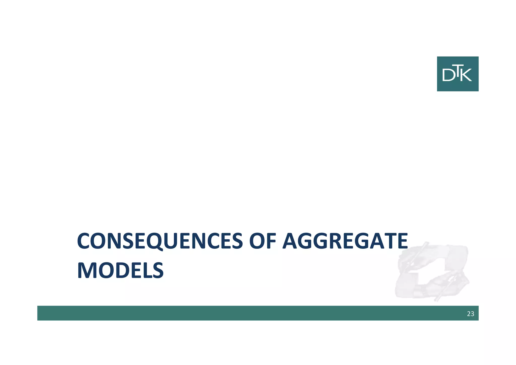 Consequences of Aggregate Models
24
 