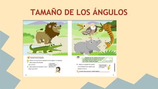 TAMAÑO DE LOS ÁNGULOS
 