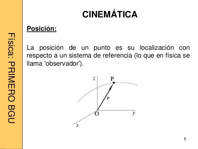 cinematica en fisica definicion