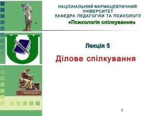 1
НАЦІОНАЛЬНИЙ ФАРМАЦЕВТИЧНИЙНАЦІОНАЛЬНИЙ ФАРМАЦЕВТИЧНИЙ
УНІВЕРСИТЕТУНІВЕРСИТЕТ
КАФЕДРА ПЕДАГОГІКИ ТА ПСИХОЛОГІЇКАФЕДРА ПЕ...