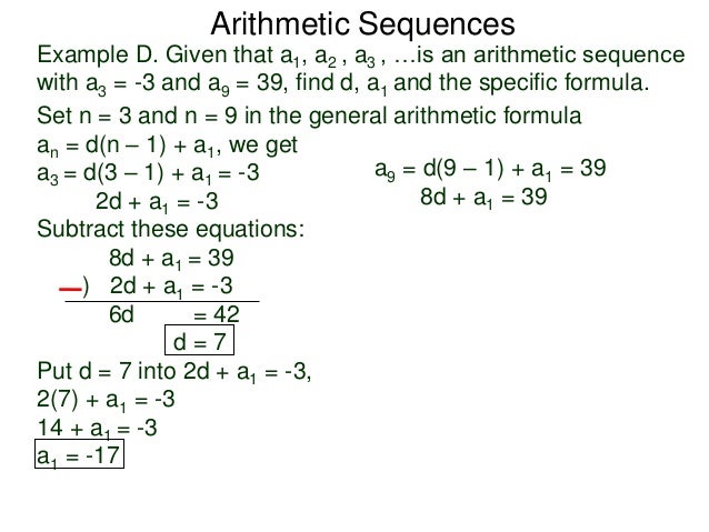 5.2 arithmetic sequences and sums