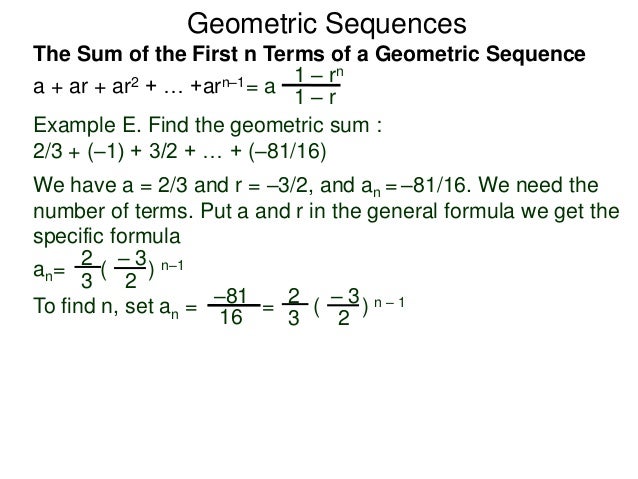 5 3 Geometric Sequences And Sums 5 3 Geometric Sequences And Sums