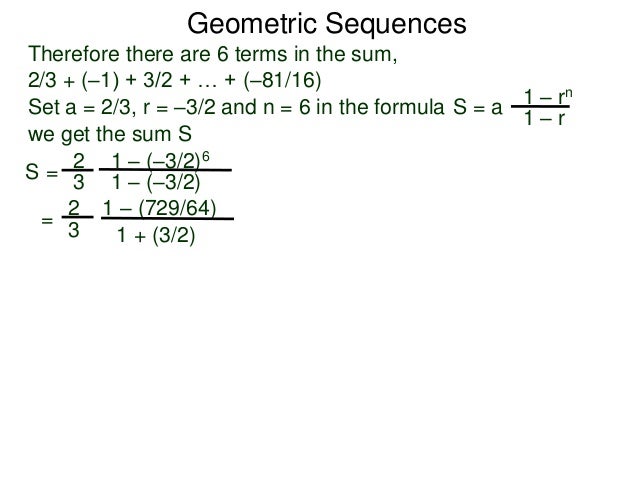 5 3 Geometric Sequences And Sums 5 3 Geometric Sequences And Sums