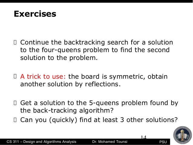 m-coloring backtracking problem tracking back 5.5 m-coloring backtracking problem tracking back 5.5