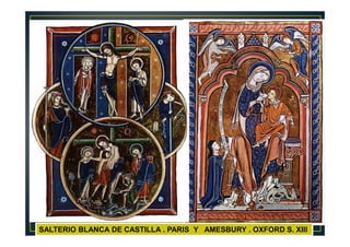 SALTERIO BLANCA DE CASTILLA . PARIS Y AMESBURY . OXFORD S. XIII
 