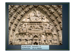 NOTRE DAME . TRÁNSITO O
DORMICIÓN DE LA VIRGEN
 