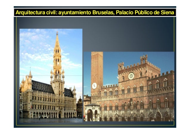 Resultado de imagen de otros edificios gotico goticos como ayuntamiento lonjas hospitales palacios