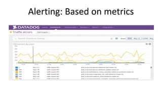Alerting: Based on metrics
 
