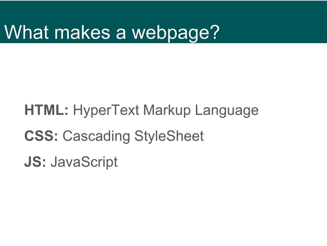 Intro to HTML and CSS | PPTX | Web Design and HTML | Internet