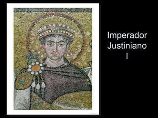 • A perspectiva e o
volume são ignorados
• O dourado é muito
utilizado devido à
associação com maior
bem existente na terra: o
ouro
• Se destinava a enfeitar
as paredes e abóbadas e
instruir os fiéis mostrando-
lhes cenas da vida de
Cristo, dos profetas e dos
vários imperadores.
 