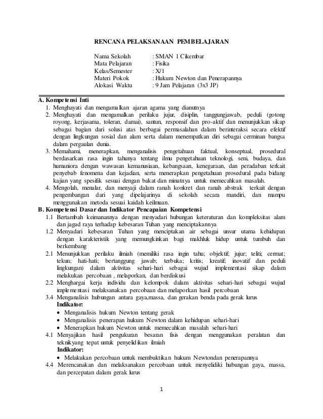 Latihan Soal Hukum Newton Sma Kelas X