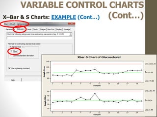 47
VARIABLE CONTROL CHARTS
(Cont…)X–Bar & S Charts: EXAMPLE (Cont…)
 