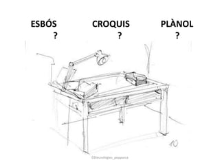 ESBÓS CROQUIS PLÀNOL
? ? ?
03tecnologies_pepporca
 