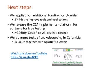 Seeding Science Knowledge by engaging local experts 