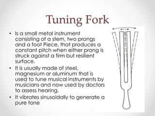 Tuning fork test PPT
