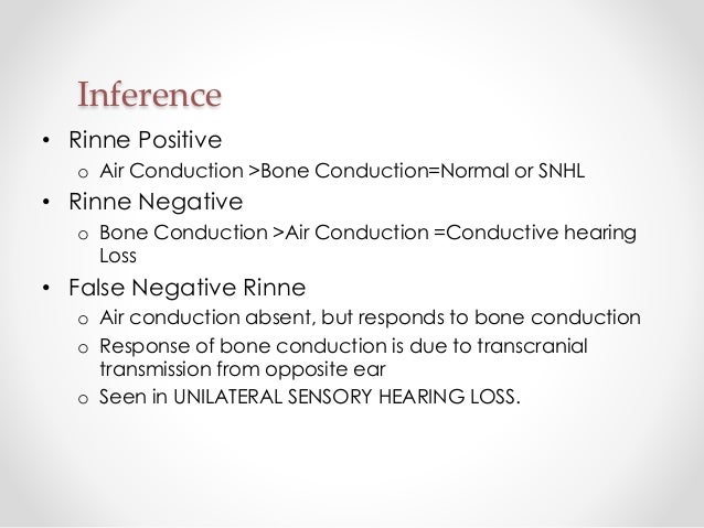 weber and rinne test