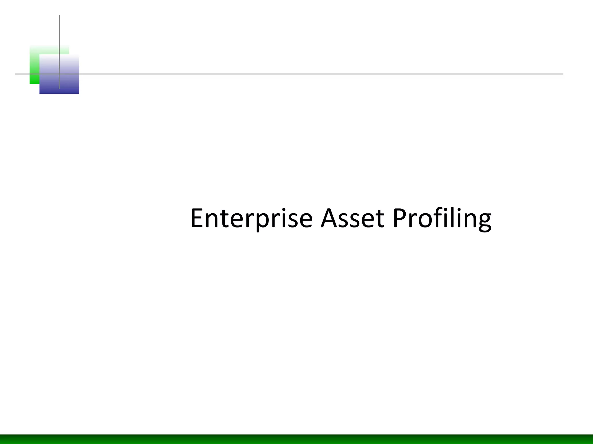 Enterprise Asset Profiling
