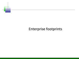 Enterprise footprints
 
