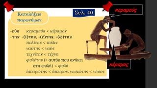 κεραμεύς
κέραμος
 