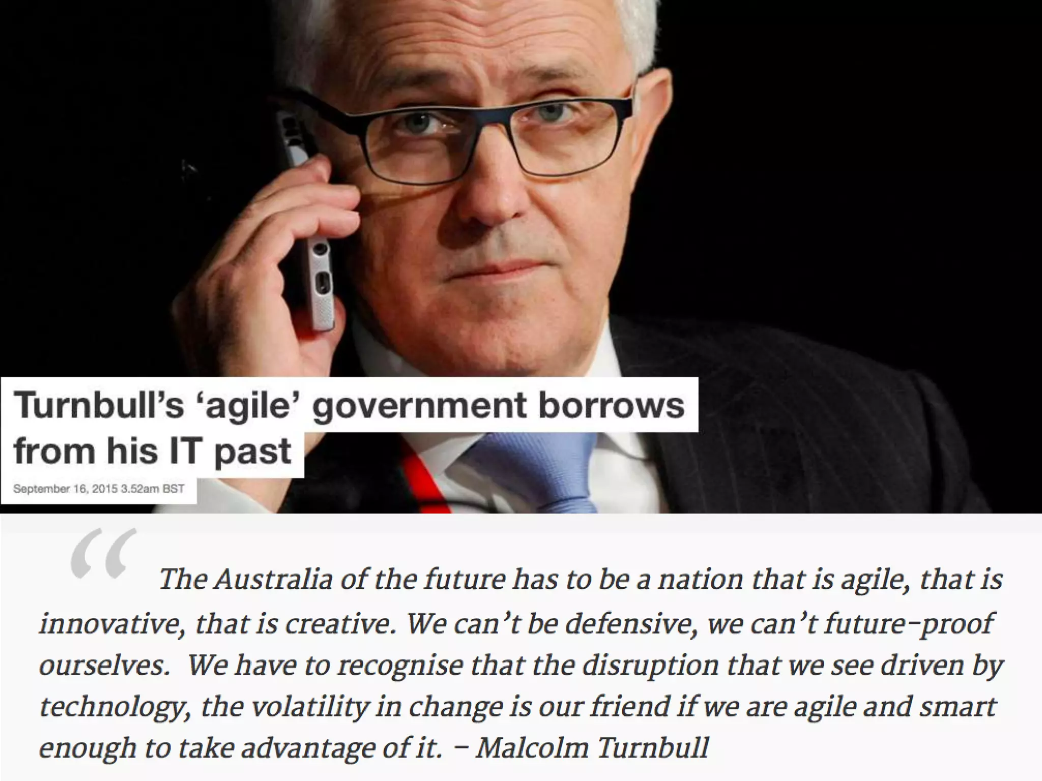 • Премьер министр Австралии
 