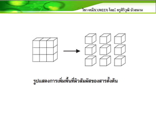 วิชา เคมี3(ว30223) โดย: ครูศิริวุฒิ บัวสมาน
 