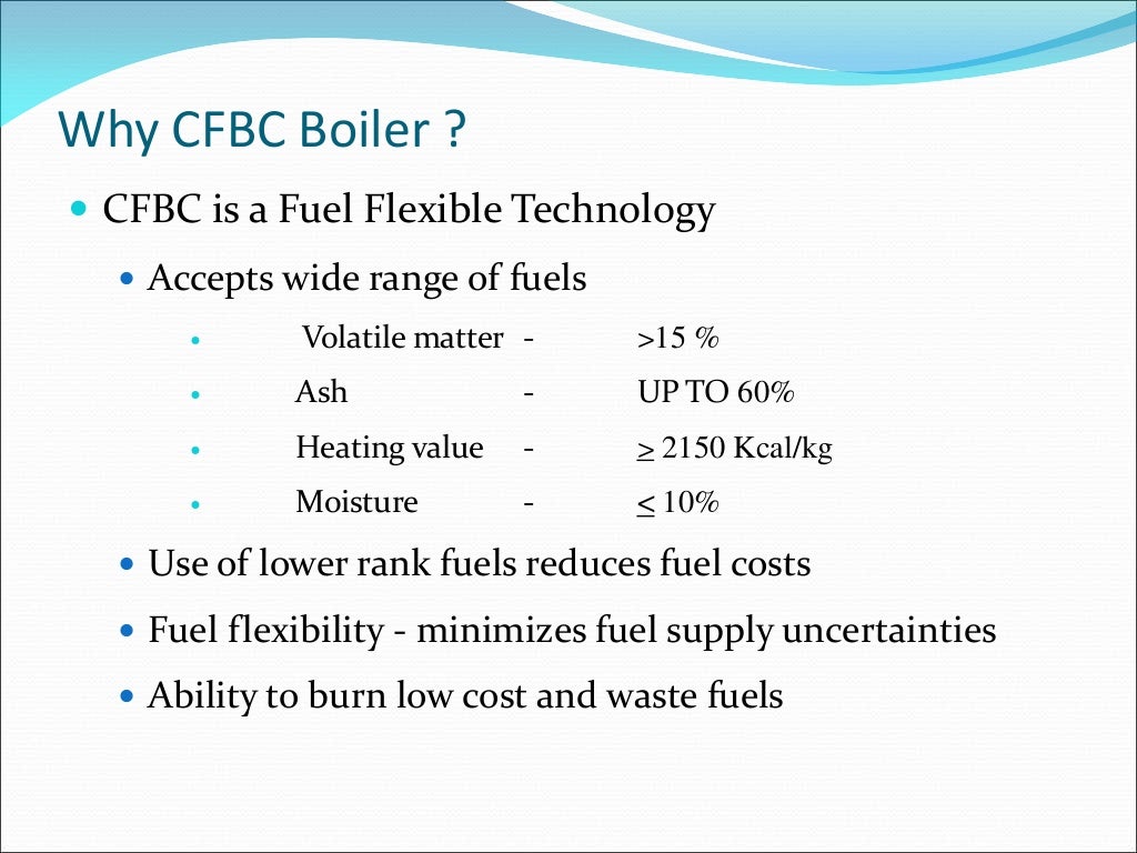 Presentation on CFBC Boilers