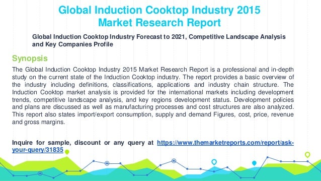 Induction Cooktop Industry 2015 Global Trend Profit And Key Manuf