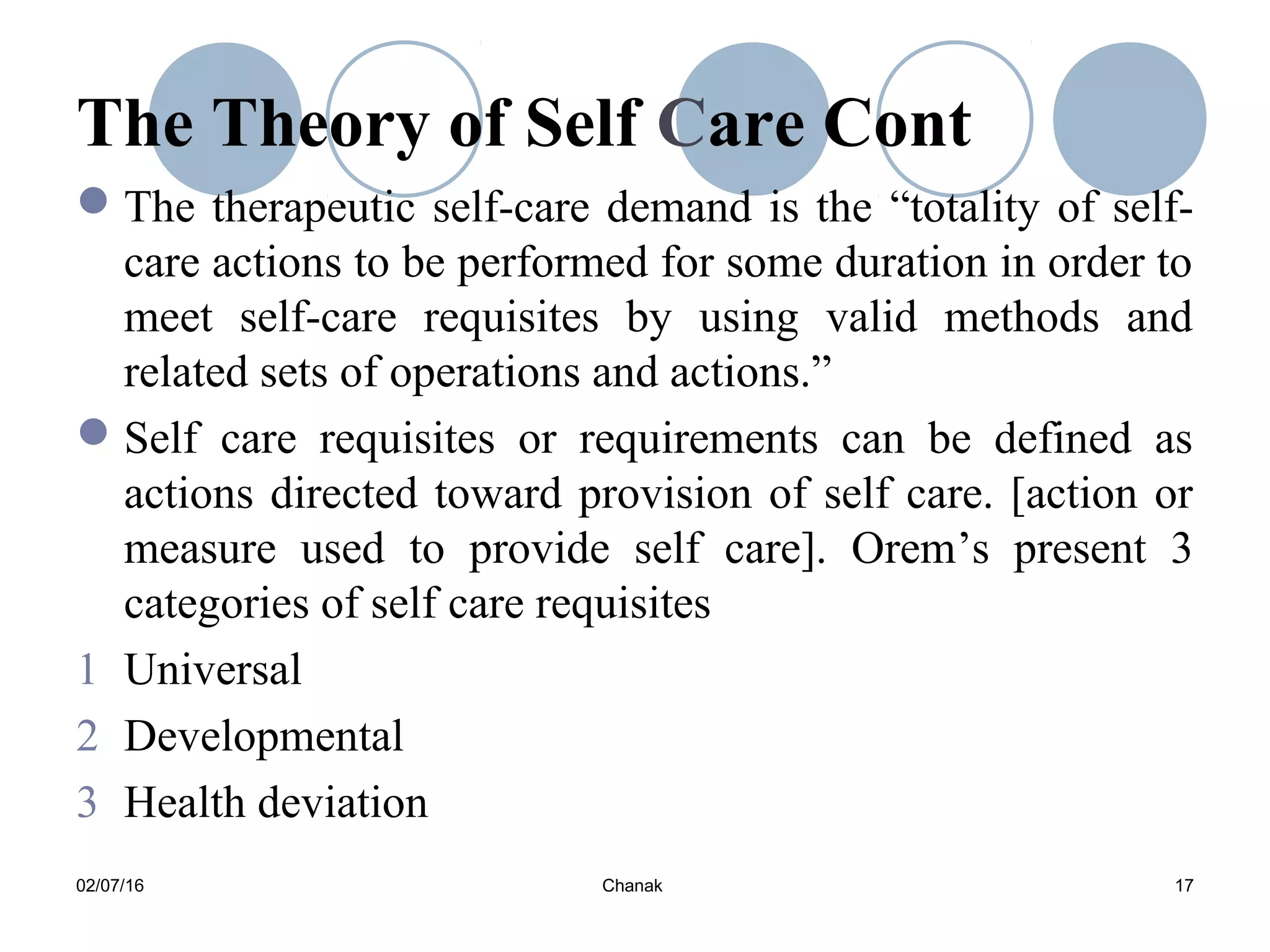 Orem Theory | PPT