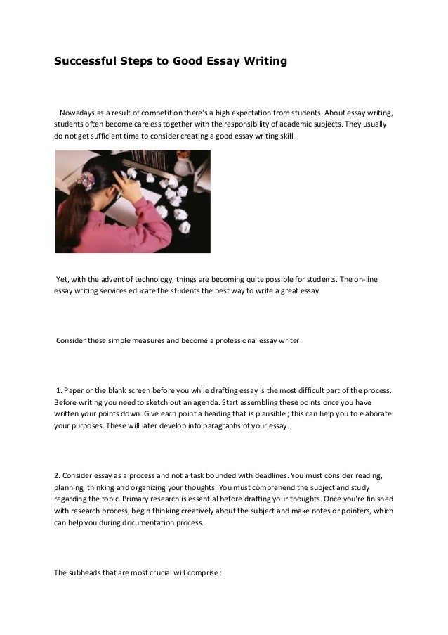 Write An Essay For Me Write An Essay For Me Successful Steps To Good Essay Writing Nowadays As A Result Of Competition Theres A High Expectation Examples Of English Essays also How Do I Write A Thesis Statement For An Essay Short Essays For High School Students