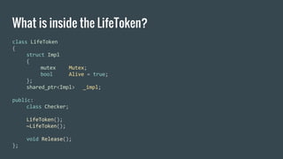 What is inside the LifeToken?
 
