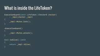 What is inside the LifeToken?
 