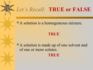 5. concentration of solutions | PPT