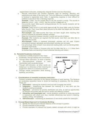 segmentation instruction, strategically integrate familiar and new information.
a. Recycle instructional and practice exam...