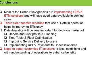 Use of IT in Data Collection and Optimization of Public Transport ...