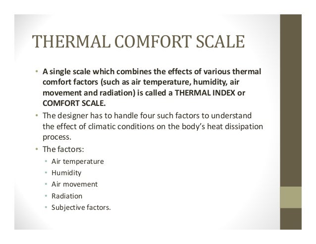 5 Thermal Comfort 2 Indices