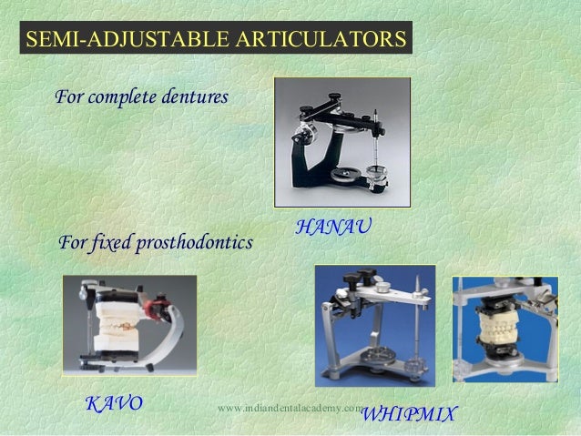 Straight Line Articulator : Articulators dental courses