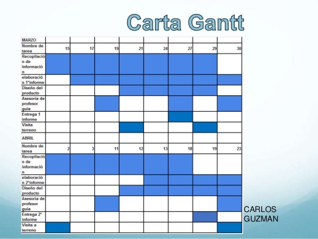 5. carta gantt