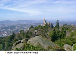  Blocos dispersos nas vertentes
 