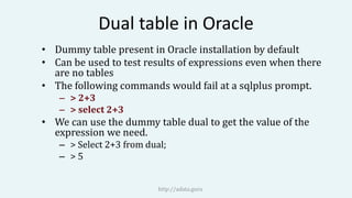 Oracle SQL Functions | PPT