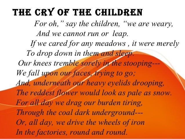The Cry Of The Children