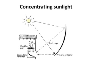 Concentrating sunlight
 
