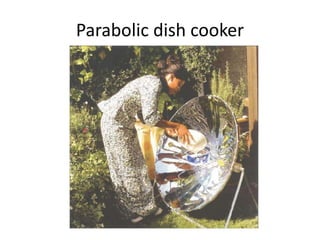 Parabolic dish cooker
 