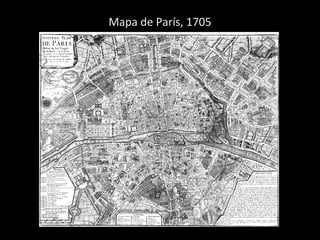 Mapa de París, 1705
 