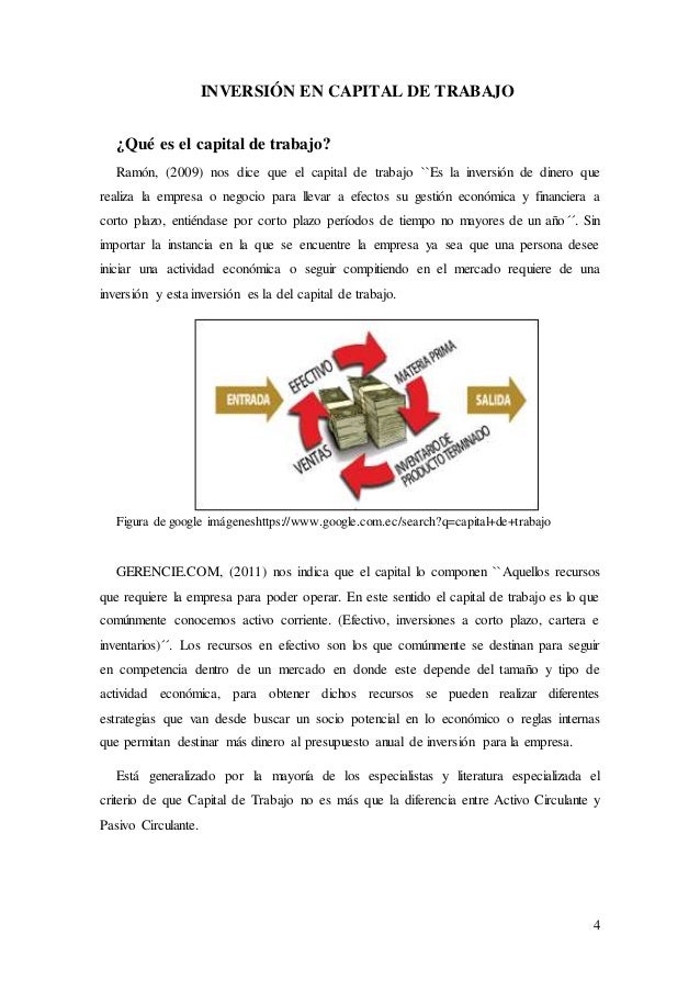 capital de trabajo