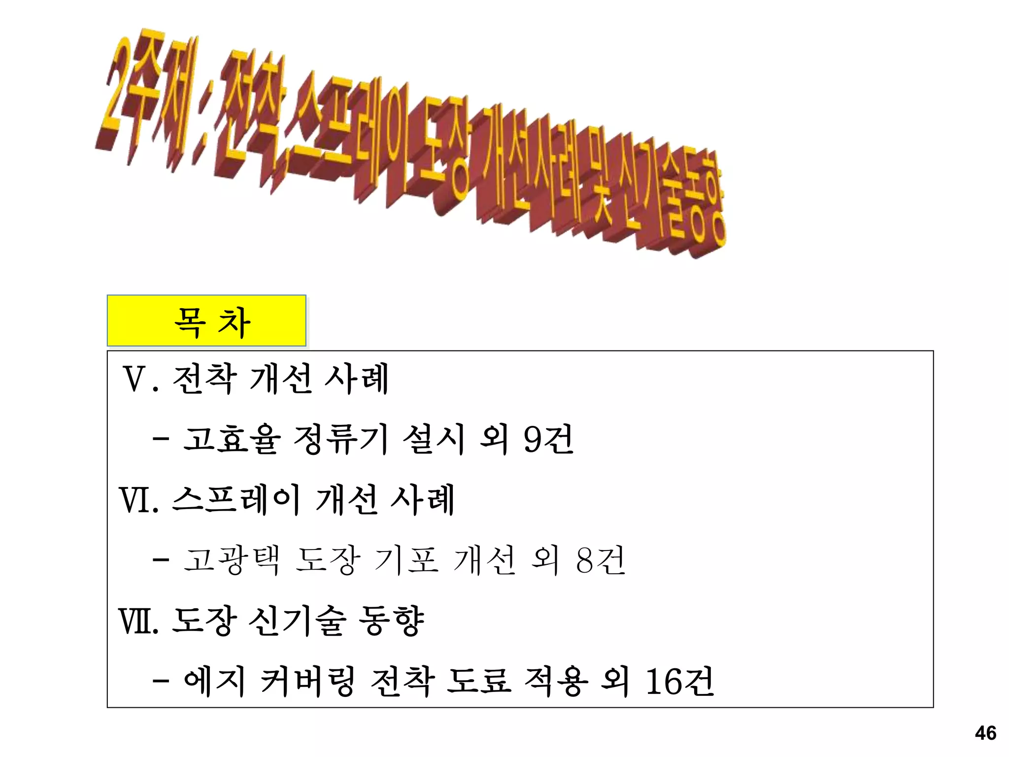 5.(교재 수정본) 고외관(고광택 블랙) 도장향상 수법 & 신기술 동향 권태안 위원 | PPTX