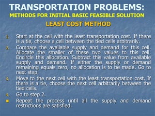 5. transportation problems | PDF