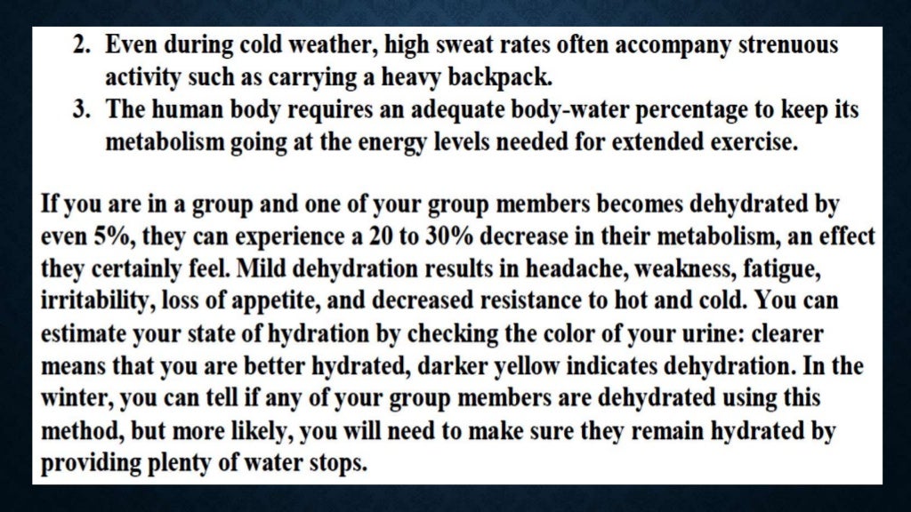 5. dehydration, heper and hypothermia