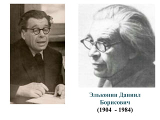 Эльконин Даниил
Борисович
(1904 - 1984)
 